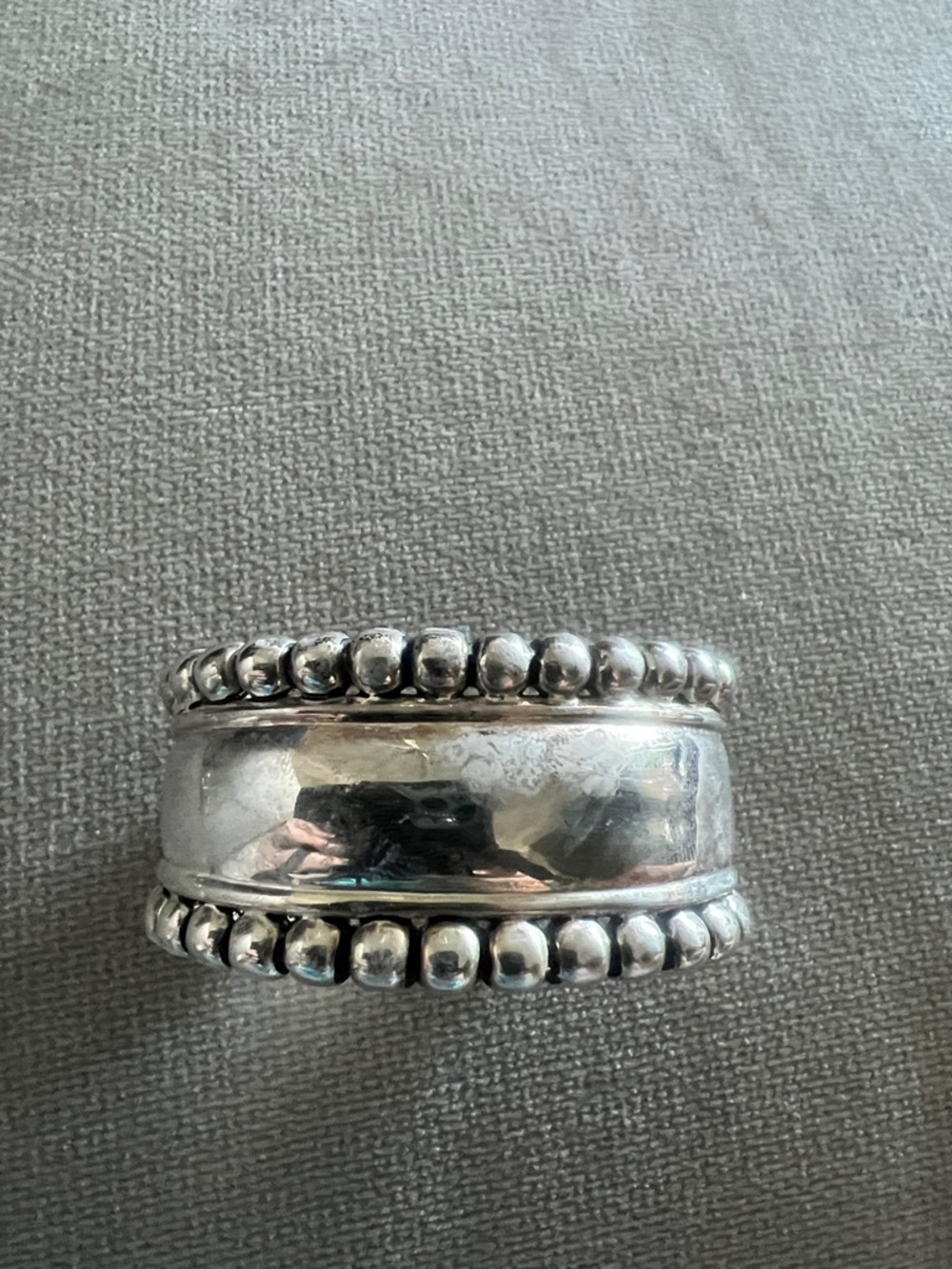 Silver Beaded Cuff Bracelet - Silver - Picture 5 of 7